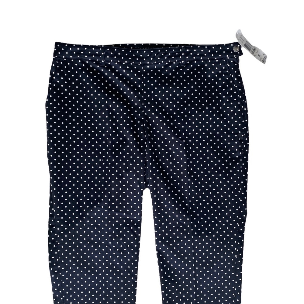 Lauren Ralph Lauren Black Polka Dots Pants Size 12 - Picture 3 of 10